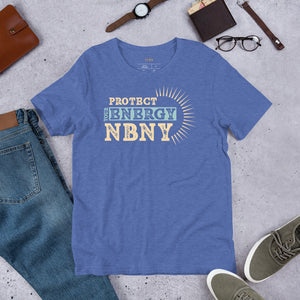 Front view of Unisex Short Sleeve T-shirt in NBNY Style, comfortable and stylish design for men and women